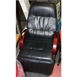 LEATHER RECLINER COMES WITH HEAT, MASSAGE, AND