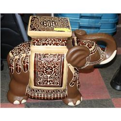 ORNATE BROWN ELEPHANT PLANT HOLDER