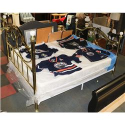 BRASS DOUBLE SIZE BED FRAME, MATTRESS NOT INCLUDED