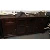 Image 1 : SOLID WOOD SIDEBOARD WITH GLASS
