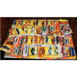 DISPLAY OF 25 MATCH BOX CARS
