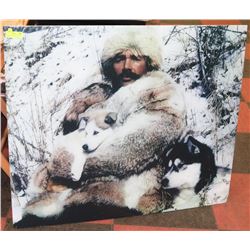 TRAPPER WITH HUSKIES CORAL PICTURE