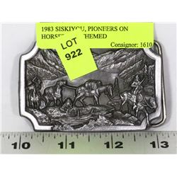 1983 SISKIYOU, PIONEERS ON HORSEBACK THEMED