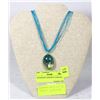Image 1 : HANDMADE CHOKER IN TURQUOISE