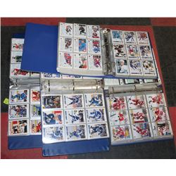 LOT OF 4 BINDERS OF UPPER DECK HOCKEY CARDS
