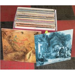 BOX OF VINTAGE ROCK RECORDS