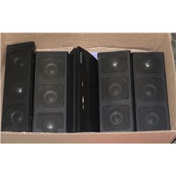 BOX W/SET OF 5 SAMSUNG SURROUND SOUND