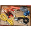 Image 1 : LARGE FLAT W/TOOLS, BOOSTER CABLES,