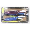 Image 1 : TRAY OF STARFRIT KNIVES WITH SHEATHS -