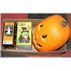 Image 1 : BOX W/LARGE PUMPKIN HEAD W/LIGHT (16 IN.