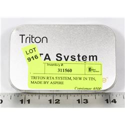 TRITON RTA SYSTEM, NEW IN TIN, MADE BY ASPIRE
