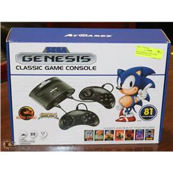 SEGA GENESIS CLASSIC GAME CONSOLE 81 BUILT IN