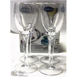 NEW MICHELANGELO 2 1/4 OZ LIQUEUR GLASS (LOT OF 4)