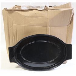 PLASTIC OVAL PLATTERS, JOHNSON-ROSE LOT OF 12