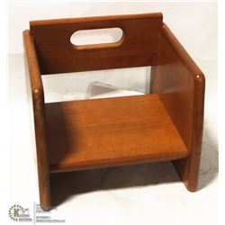 WALNUT BOOSTER SEAT - TABLECRAFT NEW