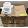 Image 1 : LOT OF 12 - ONION SOUP BOWL WHITE /COVERS