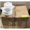 Image 1 : LOT OF 11 - ONION SOUP BOWL WHITE /COVERS