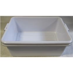 TOTE BOX - LOT OF 2 - WHITE  7" DEEP