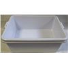 Image 1 : TOTE BOX - LOT OF 2 - WHITE  7" DEEP