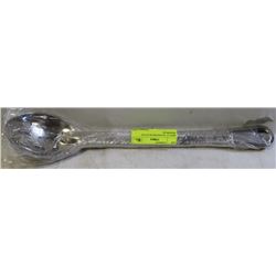 NEW 15" STAINLESS SLOTTED SPOONS (6)