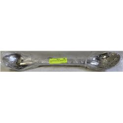 15" STAINLESS STEEL SPOONS - LOT OF 8