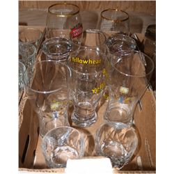 FLAT OF ASSORTED GLASSES