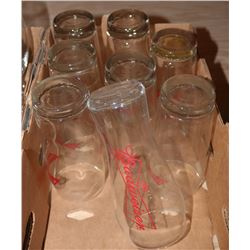 FLAT OF ASSORTED BEER GLASSES