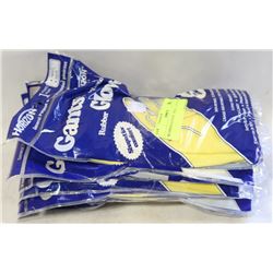 RUBBER GLOVES   SMALL  LOT OF 12