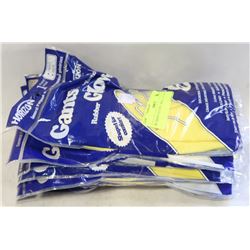 RUBBER GLOVES   SMALL  LOT OF 12
