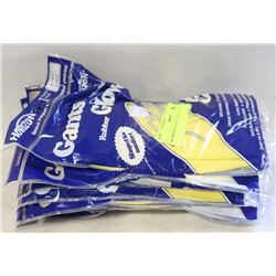 RUBBER GLOVES   SMALL  LOT OF 12