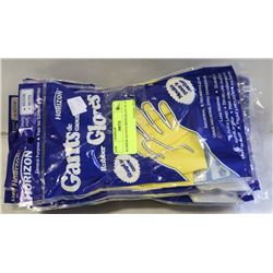 RUBBER GLOVES MEDIUM LOT OF 12