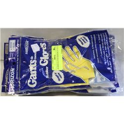 RUBBER GLOVES MEDIUM LOT OF 12