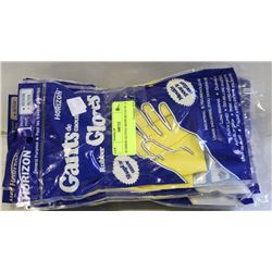 RUBBER GLOVES MEDIUM LOT OF 12
