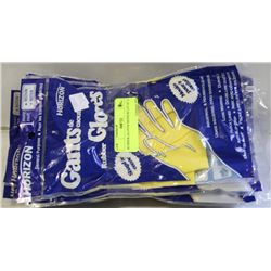 RUBBER GLOVES MEDIUM LOT OF 12