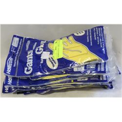 RUBBER GLOVES   LARGE  LOT OF 12