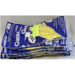 RUBBER GLOVES   LARGE  LOT OF 12