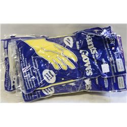 RUBBER GLOVES   XL  LOT OF 12