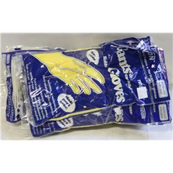 RUBBER GLOVES   XL  LOT OF 12