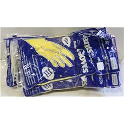 RUBBER GLOVES   XL  LOT OF 12