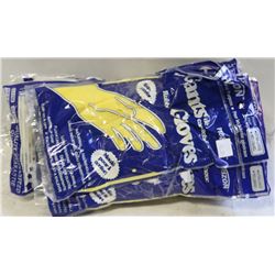 RUBBER GLOVES   XL  LOT OF 12