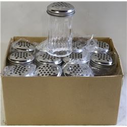 CHEESE OR PEPPER SHAKERS LOT OF 12 NEW