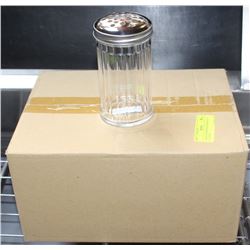 CHEESE OR PEPPER SHAKERS LOT OF 12 NEW