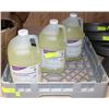 Image 1 : DISH WASHER TRAY & 3 JUGS OF CHLORINE CONCENTRATE