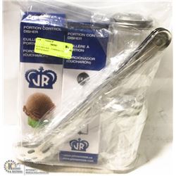 COMMERCIAL RESTAURANT MIXED LOT OF 2 SCOOPS, 2