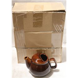 NEW TEAPOT 2 CUP - BROWN - LOT OF 6