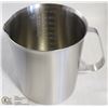 Image 1 : NEW 1000ML STAINLESS STEEL GRADUATED MEASURE