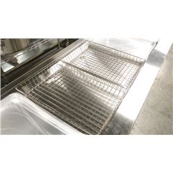 HALF SIZE STAINLESS WIRE BASKETS - LOT 2