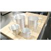 Image 1 : ALUMINUM MEASURE SET - LOT OF 4