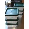 Image 1 : 2QT INGREDIENT BINS WITH LIDS - LOT OF 6