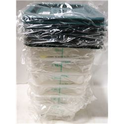 2QT INGREDIENT BINS WITH LIDS - LOT OF 6